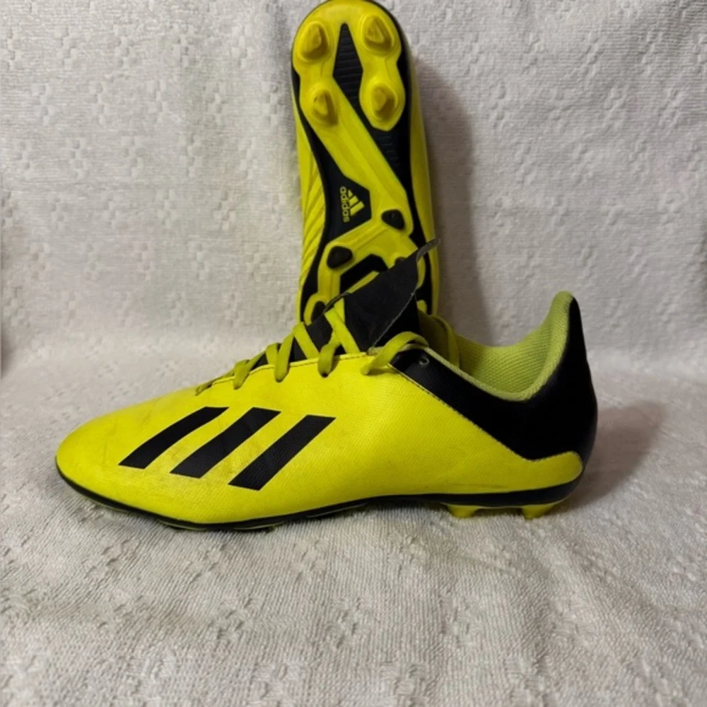 Adidas Lime and Black Athletic Shoes